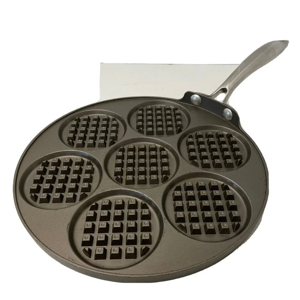 Nordic Ware silver dollar pancake‎ waffle pan griddle nonstick ovenproof 10